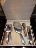 Zilveren kaptafelset 6-delig in originele doos, Antiek en Kunst, Ophalen