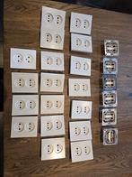 Niko ongeaarde Stopcontacten, 6 stopcontacten, 17 afdekplaat, Ophalen of Verzenden, Gebruikt, Stopcontact