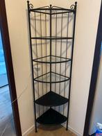 Hoekrek - Zwart Metaal - 175cm hoog, Ophalen, Zo goed als nieuw