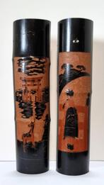 Bamboe met snijwerk., Antiek en Kunst, Ophalen of Verzenden