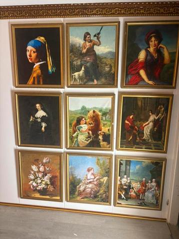 Barok schilderij op velours doek beschikbaar voor biedingen