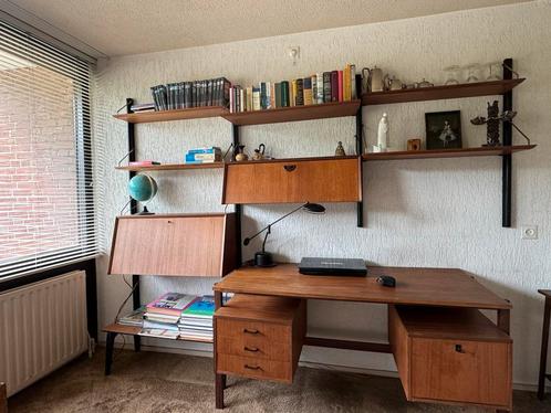 Vintage Wébé Wandmeubel Louis van Teeffelen Teakhout, Huis en Inrichting, Kasten | Wandmeubels, Zo goed als nieuw, 200 cm of meer