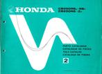 Honda CB250 RS Parts List (1425z) motor, Motoren, Handleidingen en Instructieboekjes, Ophalen of Verzenden, Honda