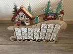 Houten adventskalender slee vorm, Ophalen of Verzenden, Nieuw
