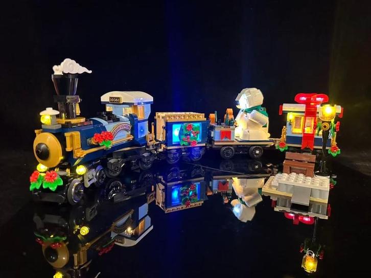 Verlichting voor 10361 Kersttrein Holiday Express Train, Kinderen en Baby's, Speelgoed | Bouwstenen, Nieuw, Overige merken, Ophalen of Verzenden