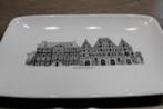 antieke cake schaal met afbeelding van Waterlooplein, Ophalen of Verzenden, Overige stijlen, Aardewerk, Schaal of Schalen