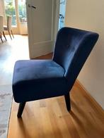 Fauteuil donkerblauwe stof van Leen Bakker, Huis en Inrichting, Fauteuils, Ophalen, Gebruikt, Stof