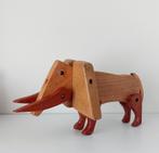 Vintage houten olifant/mammoet, Ophalen of Verzenden