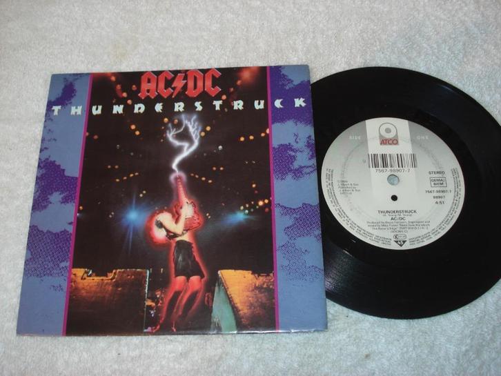 AC/DC    Thunderstruck     nieuwstaat     Orgineel, Cd's en Dvd's, Vinyl Singles, Zo goed als nieuw, Single, Rock en Metal, Ophalen of Verzenden
