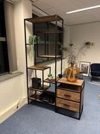 Hoge vakkenkast Mangohout 80 x 40 x 211, Huis en Inrichting, Kasten | Wandmeubels, Ophalen, Met plank(en), 200 cm of meer, Zo goed als nieuw