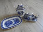 Blauw Engels servies., Ophalen of Verzenden