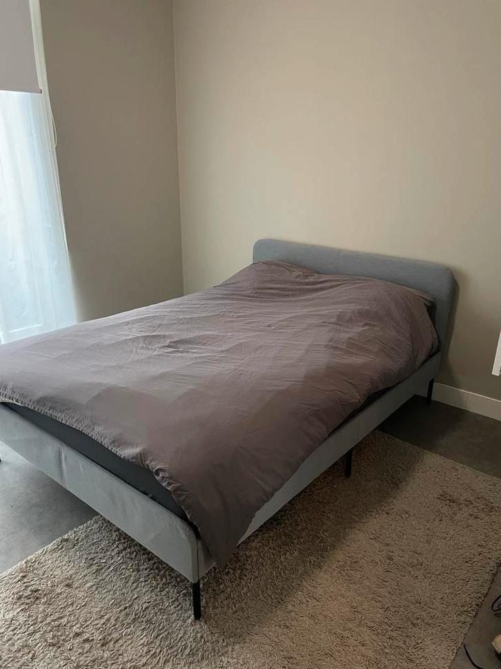 IKEA Bed incl. matras, topper en beddengoed - Den Bosch, Huis en Inrichting, Slaapkamer | Bedden, Gebruikt, Tweepersoons, Overige maten
