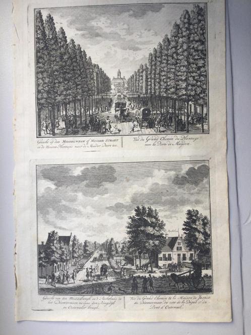Watergraafsmeer, Ringdijk, Middenweg e.o. , 1768, Antiek en Kunst, Kunst | Etsen en Gravures, Verzenden