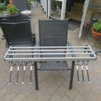 mooie aluminium  kapstok met 14 haken voor jassen zie foto,s, Zo goed als nieuw, Minder dan 100 cm, Metaal, Ophalen