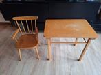 Ouderwets tafeltje met stoel, Ophalen, Gebruikt, Tafel(s) en Stoel(en)