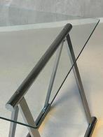 Jaren 70 schragen tafel vintage trestle desk design eettafel, Huis en Inrichting, Ophalen, Gebruikt, Onbekend, Bureau