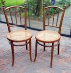 Vintage Café-/Bistrostoelen, Ophalen, Riet of Rotan, Gebruikt, Twee