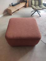Hocker / poef Jaxxchoice 90 bij 90 roodbruin, Vierkant, Zo goed als nieuw, 75 tot 100 cm, Stof