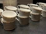 Wedgwood Samurai theekopjes en schotels (21 stuks), Ophalen, Zo goed als nieuw, Wedgwood, Kop(pen) en/of Schotel(s)