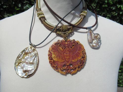 KETTINGEN 3 st. heel divers waarvan een antiek zie beschrijv, Sieraden, Tassen en Uiterlijk, Kettingen, Nieuw, Overige materialen
