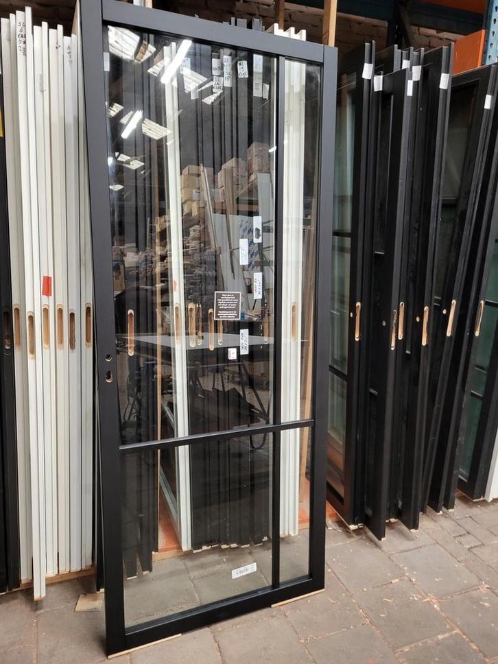 88x211,5cm binnendeur stomp Staal look zwart SL24, Doe-het-zelf en Verbouw, Deuren en Horren, Nieuw, Binnendeur, 215 cm of meer