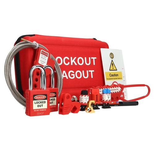 Lockout Servicemonteur Vergrendelingenset, 13-delig, Doe-het-zelf en Verbouw, Elektra en Kabels, Nieuw, Ophalen of Verzenden