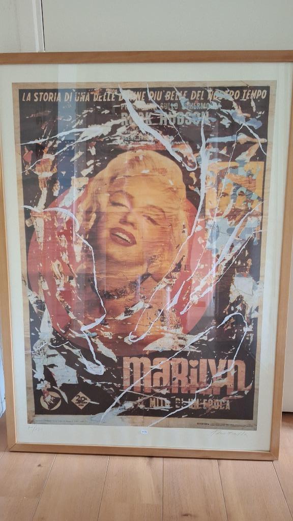 Mimmo Rotella - Marilyn Monroe Ges. Litho !!, Antiek en Kunst, Kunst | Litho's en Zeefdrukken, Ophalen