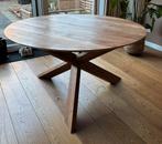 Ethnicraft ronde eettafel eikenhout 136cm, Huis en Inrichting, Tafels | Eettafels, Ophalen, Gebruikt, 100 tot 150 cm, Vijf personen of meer