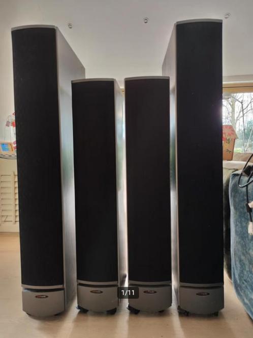 Polk Audio speakers 2*RTI8 en 2*RTI12, Audio, Tv en Foto, Luidsprekers, Gebruikt, Front, Rear of Stereo speakers, 120 watt of meer