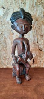 Afrikaans Houten Vruchtbaarheidsbeeld, handgemaakt, Ophalen of Verzenden