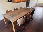 Houten Eettafel, Huis en Inrichting, Tafels | Eettafels, Ophalen, Gebruikt, 100 tot 150 cm, Eikenhout