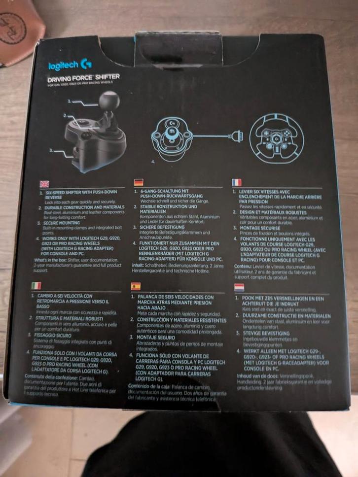 Logitech driving force shifter, Spelcomputers en Games, Games | Overige, Zo goed als nieuw, Racen en Vliegen, 1 speler, Vanaf 3 jaar