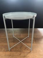 IKEA salontafel bijzettafel, Minder dan 55 cm, Metaal of Aluminium, Rond, Zo goed als nieuw