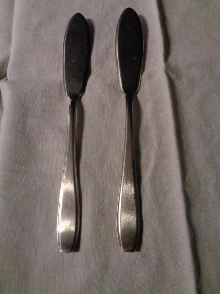 2 boter mesjes van sola ronsil, Antiek en Kunst, Antiek | Bestek, Ophalen of Verzenden