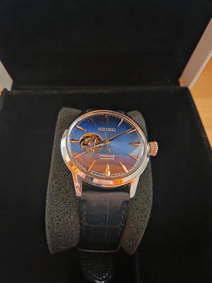 Seiko Presage Open Heart Blauw - Prachtig Horloge!, Sieraden, Tassen en Uiterlijk, Horloges | Heren, Ophalen