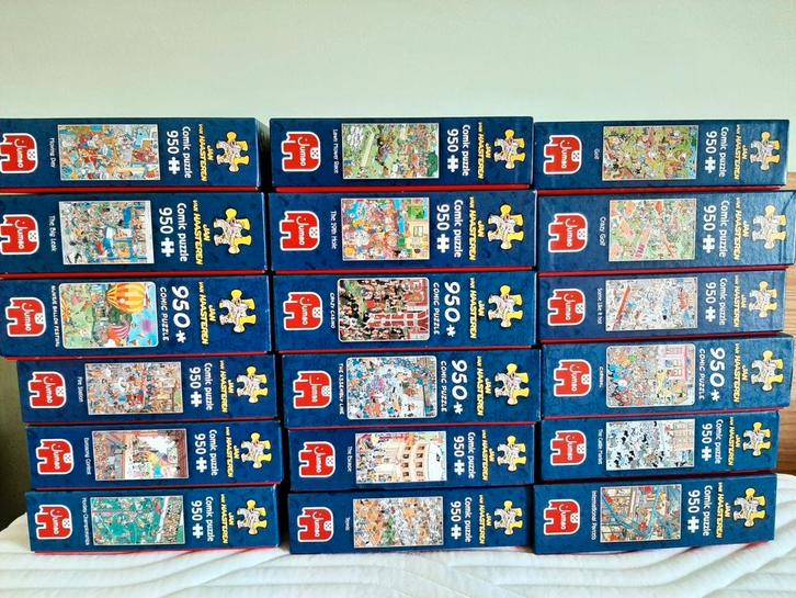 18 Jan van haasteren puzzels 950 stukjes, Hobby en Vrije tijd, Denksport en Puzzels, Zo goed als nieuw, 500 t/m 1500 stukjes, Ophalen