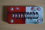 Feyenoord blik 20 x 10 x 2 cm., Ophalen of Verzenden, Gebruikt, Feyenoord, Overige typen