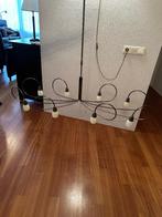 Hanglamp eettafel brons, Ophalen, Gebruikt, Glas, 75 cm of meer