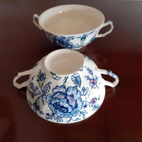 Johnson Brothers/Bros ROSE CHINTZ BLUE  2 soepkoppen/kommen, Huis en Inrichting, Keuken | Servies, Zo goed als nieuw, Ophalen of Verzenden