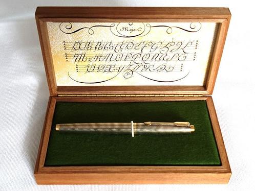 Parker 75 Sterling Silver/Vermeil 14K golden F-nib, Verzamelen, Pennenverzamelingen, Nieuw, Vulpen, Parker, Met doosje, Ophalen of Verzenden