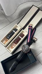 Daniel Wellington horloge 36 mm zwarte klok, Ophalen of Verzenden, Zo goed als nieuw, Overige merken