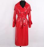 Rode lak leren dames jas vrouwen wetlook trenchcoat sexy, Maat 38/40 (M), Verzenden, Nieuw, Overige thema's