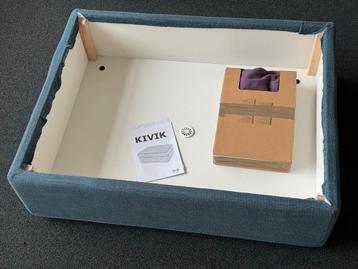 IKEA Kivik voetenbank met bergruimte blauwe (+ extta hoes) - afbeelding 3