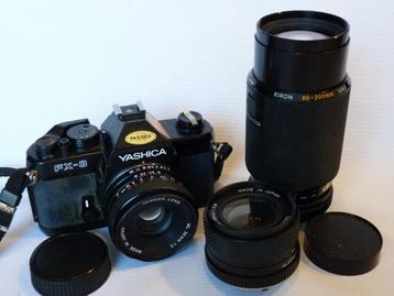 3 Yashica lenzen, Yashica 2.0/50mm+2.8/28mm+ Kiron 80-200mm beschikbaar voor biedingen