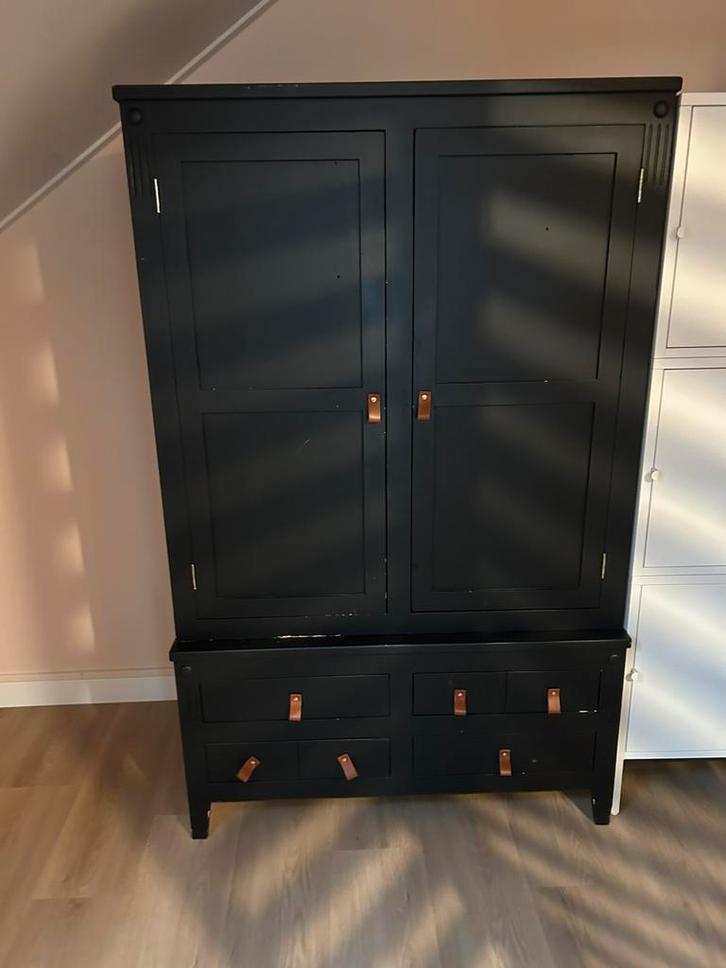 Vintage kast zwart, Antiek en Kunst, Antiek | Meubels | Kasten, Ophalen
