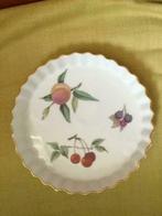 Royal Worcester England porselein vlaai quiche bord, Huis en Inrichting, Ophalen, Zo goed als nieuw, Bord(en), Overige stijlen