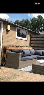 Plantenbak gemaakt van pallets, Tuin en Terras, Bloembakken en Plantenbakken, Ophalen, Gebruikt, Rechthoekig, Tuin