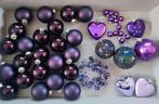 Paarse kerstballen kerstversiering 40+ items, Diversen, Kerst, Ophalen of Verzenden, Zo goed als nieuw