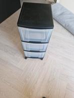 Kunststof ladekastje met 3 lades, Gebruikt, Ophalen of Verzenden, Minder dan 25 cm, Minder dan 100 cm