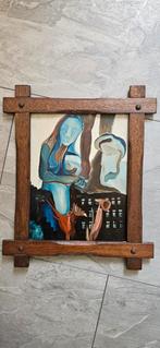 Schilderij antiek, Antiek en Kunst, Ophalen of Verzenden